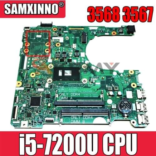 For Dell For Vostro 3568 3567 Laptop Motherboard i5-7200u CN-0DKK57 0DKK57 2HKXD DKK57 91N85 15341-1 100% Working