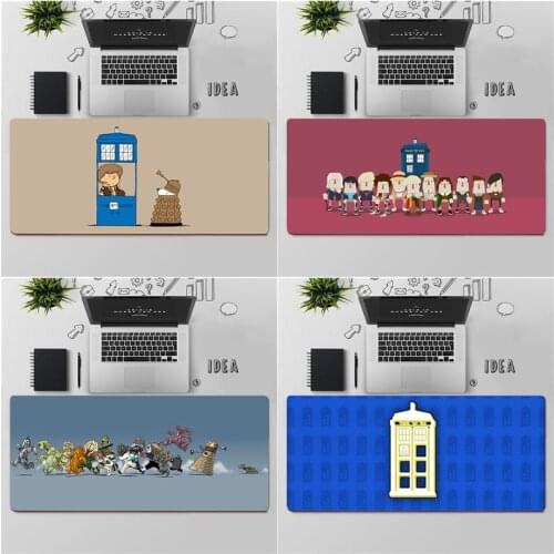 FHNBLJ Cartoon Doctor Who tardis Gaming Player desk laptop Rubber Mouse Mat Free Shipping Large Mouse Pad Keyboards Mat
