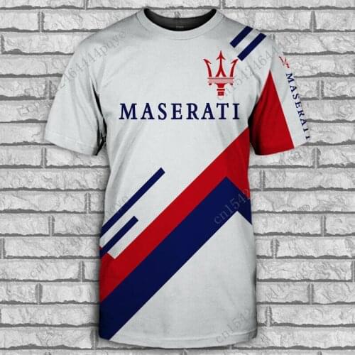 Maserati New Mens T-shirt 3D Anime Mens Clothing Oversized T Shirt Top Harajuku Casual Round Neck Short Sleeve Graphic Tshirt
