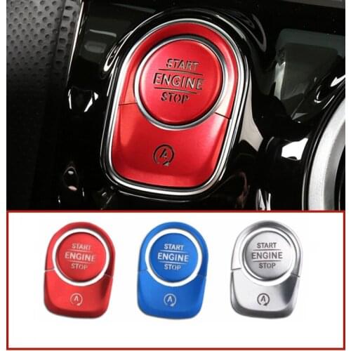 Engine Start Stop Switch Push Button Ring Trim Cover For Mercedes Benz A Class W177 CLA Class C118 B Class W247 2019 2020