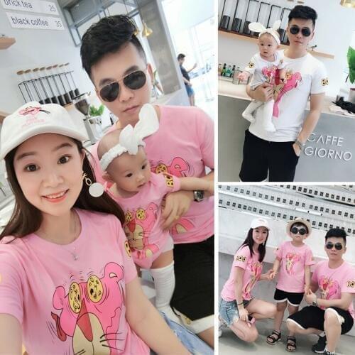 2019 family clothes mother daughter dress family pajama sets summer kids clothes tshirt baby romper newborn clothes mom and baby