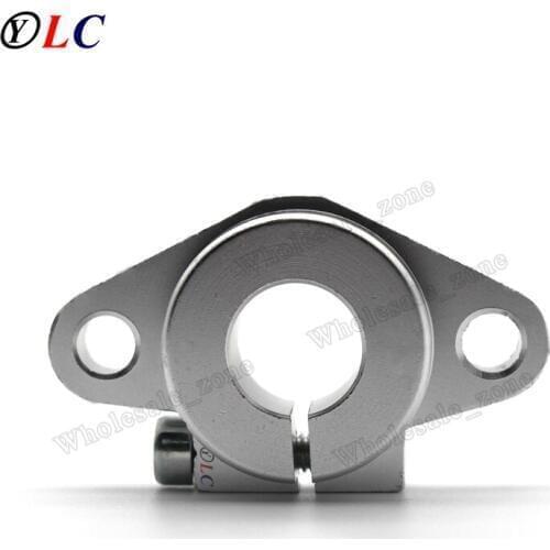 Round SHF12 12mm Aluminum Linear Rod Rail Shaft Support Bracket for Linear Guides bearing rail DIY CNC Machine Tool