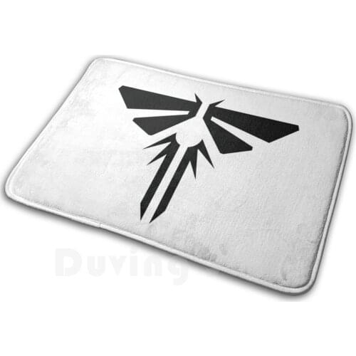 Black Firefly Logo Last Of Us Soft Non-Slip Mat Rug Carpet Cushion The Last Of Us Ellie Tlou Joel Ps4 Playstation Ps3