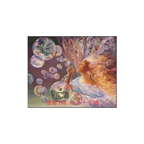 Embroidery Package Unopen Luxurious Angel Foam Flower Cross Stitch Oil Painting New Free shipping Luxurious