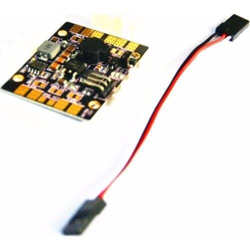 Power Distribution Board with 5V/12V BEC Output LED Switch/5in1 PDB Hub With Dual BEC-5V/12V LED Controller Tracker Low Voltage