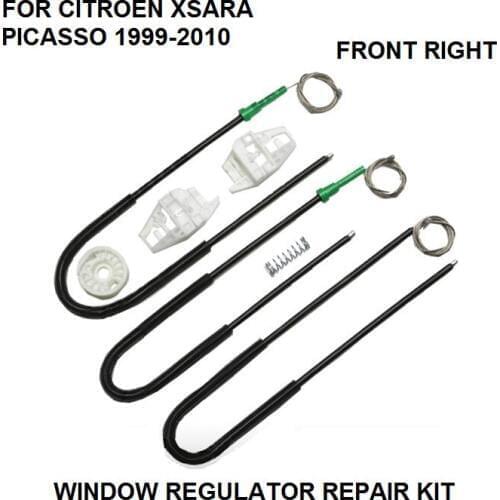 CAR WINDOW REPAIR KIT FOR CITROEN XSARA PICASSO ELECTRIC WINDOW REGULATOR FRONT RIGHT 1999-2010 NEW