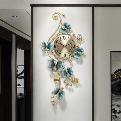 Modern Light Luxury Design Wall Clock Home Decor Creative 3D Wall Clock Stickers Living Room Decoration Clock Wall Decorative