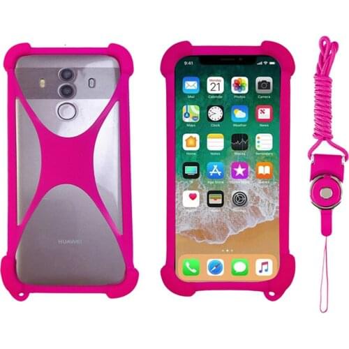 Silicone Case For Cubot Hafury Umax 2017 Bumper Soft Frame With Strap Mobile Phone Case For Cubot Magic / Manito Universal Case