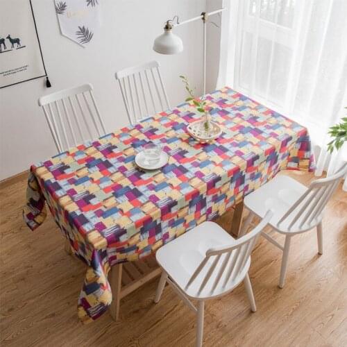 Table Cloth for Home Fabric Wedding Table Decoration for Party Linen Tablecloth with Embroidery Tableclothsfor Rectangular Table
