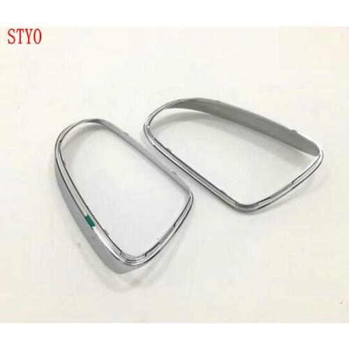 STYO Car ABS Chrome Rear Rearview Mirror Rain Shade Cover Trim For Hyundai1 Kona Encino 2018 2019