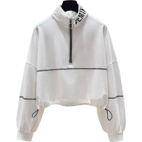 Autumn Turtleneck Sweatshirt Oversize Women Men Harajuku Loose Letter Printed Long Sleeve Jumper Pink Casual Pullover Coat Top