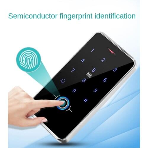 Outdoor IP68 Waterproof Fingerprint Access Control Keypad RFID Keyboard Touch Panel Electronic Door Opener System 13.56MHz Cards