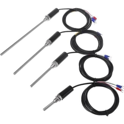 PT100 Stainless Steel Waterproof Temperature Probe Resistance Temp RTD Sensor