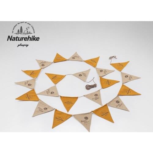 Naturehike 22 Flags 17cm Outdoor Camping Pennant Flag Birthday Bunting Pennant Wedding Flags Party Decoration Picnic Supplies