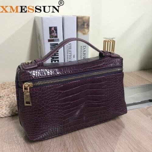 XMESSUN XMESSUN Luxury Brand Women Clutch Bag High Quality Crocodile Pattern Handbag Purse 2020 Fashion Makeup Bag