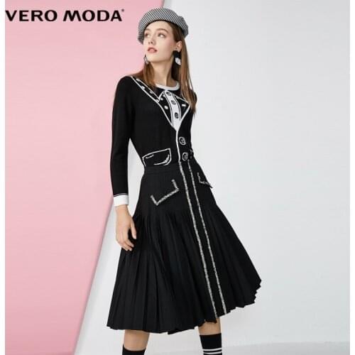 Vero Moda Women Vintage Imitation Pearl Decoration Pleated Skirt | 320116527
