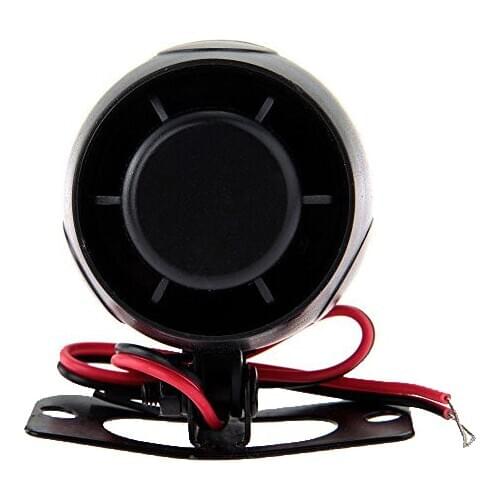 Siren Reminder Audible Alarm 120dB 12V for Car Alarms Auto Universal Bike Black