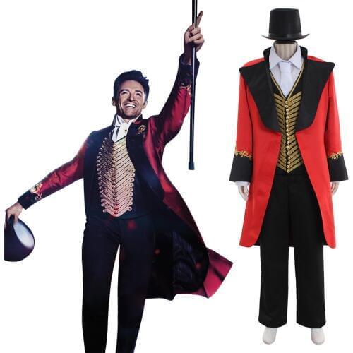 2017 The Greatest Showman Cosplay Costume Adult Mens The Greatest Showmen P.T. Barnum Cosplay Costume Version 1