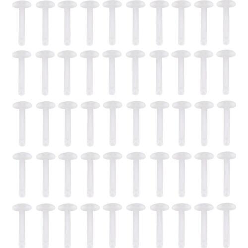 25pcs/50pcs Transparent Fishing Bait Screws Quick Change Fishing Lure Hook Connectors Pop Up Boilie Bait Stop Lure Holder Screws