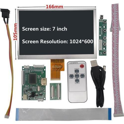 7 Inch LCD Screen Display Monitor With HDMI-Compatible Driver Control Board for Raspberry Pi Banana/Orange Pi Mini Computer