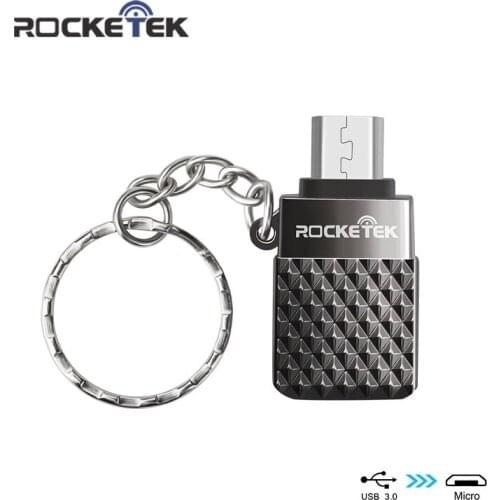 Rocketek Micro to USB OTG Adapter Aluminum accessories Male Converter for Samsung Xiaomi LG Huawei Android Mobile Cell Phone
