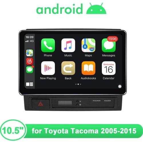Android 10 Car Radio Stereo 10.5 Inch Head Unit Multimedia Player For Toyota Tacoma 2005 2015 Wireless Carplay Steering Wheel 4G