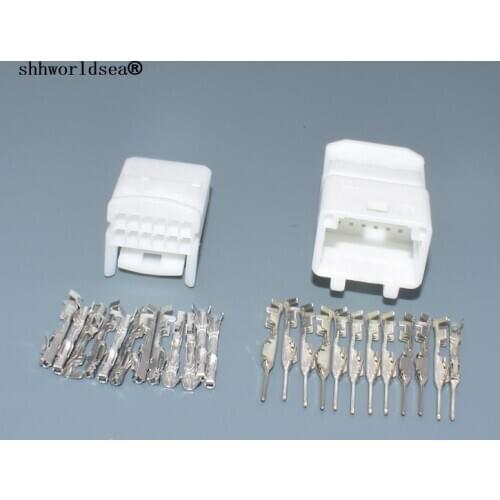 Shhworldsea 12 Pin 0.7mm 1473407-1 1318774-1 Car Vehicle Central Control Cable Socket Female Male Plug For Toyota