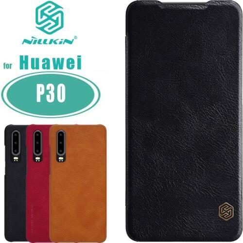 For huawei P30 Case P30 NILLKIN Qin Business Flip Leather Case for huawei P30 Card Slot Back Cover for huawei P30 Phone Case