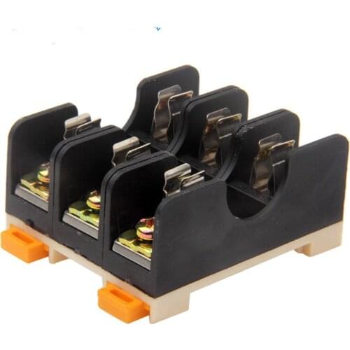 Wholesale 6X30 fuse holder fuse stand 0.5-10A FS-103 clip slide fuse mount row for Dia.6X30 fuse ,60pcs/lot