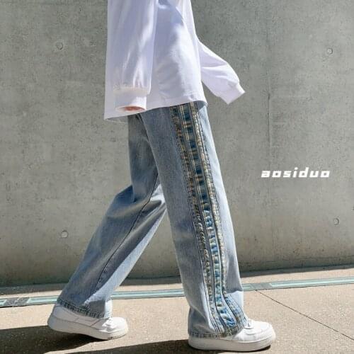 EOENKKY Men's Wide Leg Jeans