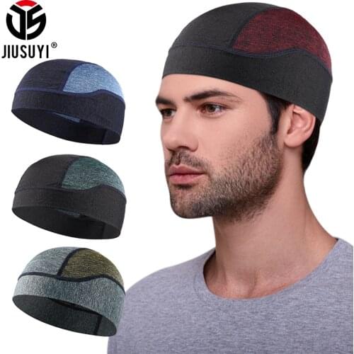 Breathable Beanies Sports Summer Breathable Caps Helmet Linner Outdoor Bonnet Mesh Thin Cap Stretch Quick Dry Sun Hat Men Women