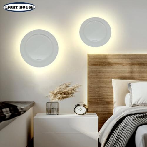 Creative disc LED lamp modern bedroom ceiling lights living room decoration wall lamp aisle balcony lamp villa dining room lamp