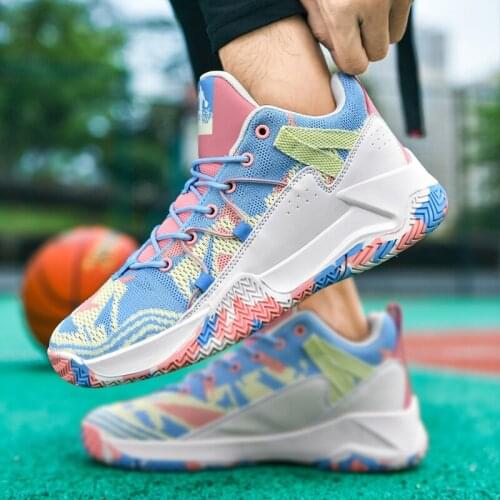Hot Sale Fashion Basketball Shoes Men Breathable Casual Shoes Outdoor Street Training Basketball Sneakers Unisex Sports Shoes
