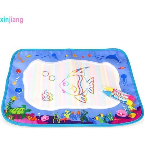 Marine Life Magic Water Doodle Mat Drawing Board & 2 Pens Painting Coloring Book Educational Toys Cute Drawing Toys For Kids )