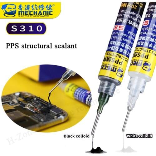 Mechanic Frame Glue S310 PPS Screen Narrow Frame adhesive fast bonding Structural Sealant for iPhone Huawei Ipad bracket bonding