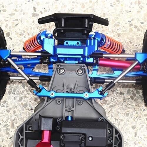 Metal Front Pull Rod Tie Lever Lever Link & Fixed Code Base Set for TRAXXAS RUSLTLER 4X4 VXL RC Car Upgrade Parts