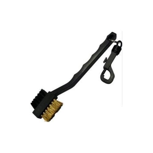 2 Sided Brass Wires Nylon Cleaning Kit Tool Golf Brush Clip Groove Ball Cleaner Hot
