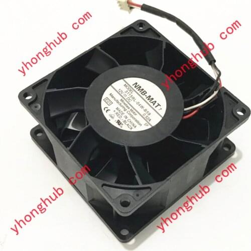 NMB-MAT 3115RL-04W-B59 E01 DC 12V 0.52A 80X80X38mm Server Cooling Fan