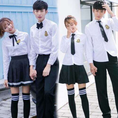 New Japanese School Uniform Boys Classic Service England Korean Sailor Suits Graduation High School Uniform Two sets