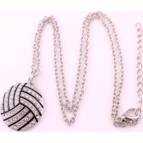 New Fashion Simple Volleyball Pendant Necklace for womens Party Jewelry Gift