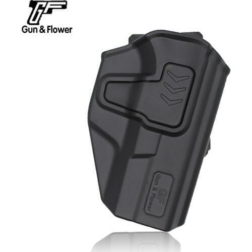 Gun&Flower Glock 19/23/32 Level II Weapon Polymer Retention Roto Holster Plastic Index Release Pistol Case with Belt Clip