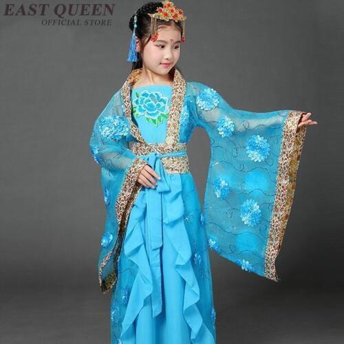 Chinese folk dance dress for kids girls qipao cheongsam ancient Chinese clothing for girls children FF1103