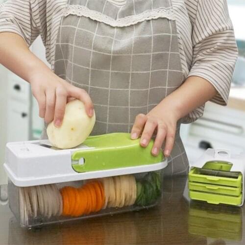 Slicer with 8 Dicing Blades Manual Potato Peeler Carrot Grater Dicer Kitchen Tools Vegetable Cutter Kitchen Stuff