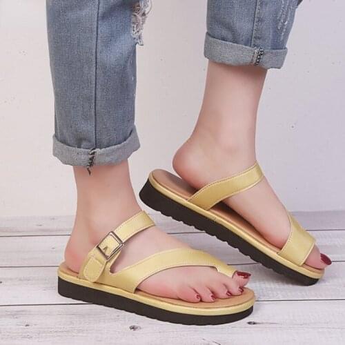 IN 2021 Women Plain Shoes Flat Platform Ladies Casual Big Toe Foot Correction Sandals Orthopedic Bunion Corrector Flip Flop