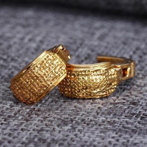 Bangrui America&Canada&Isreal Earring yellow Gold Filled Earring America Like Item Yellow Color Coptic Earring