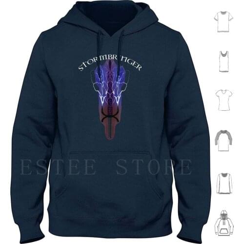 Stormbringer Hoodies Long Sleeve Stormbringer Elric Melniboné Fantasy