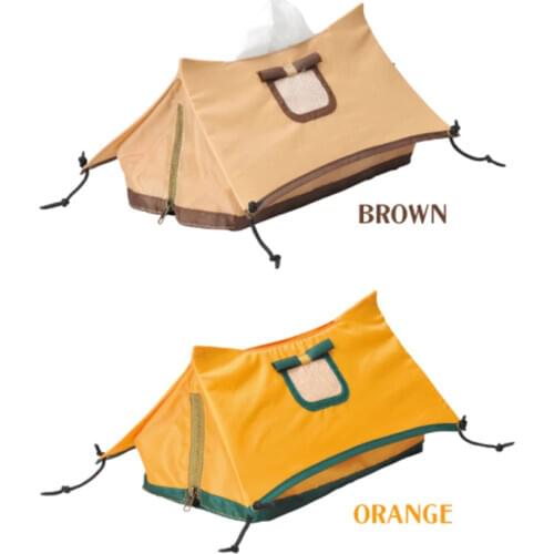 Camping tent tissue bag kitchen toilet waterproof Tissue Box Canvas reel tissue storage bag