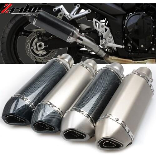 Universal 51mm Motorcycle Exhaust Pipe for Honda CRF 450R 250R 150R 250X 450X 230F 250L/M KAWASAKI 500 KX 450 KL for Z900 Z650