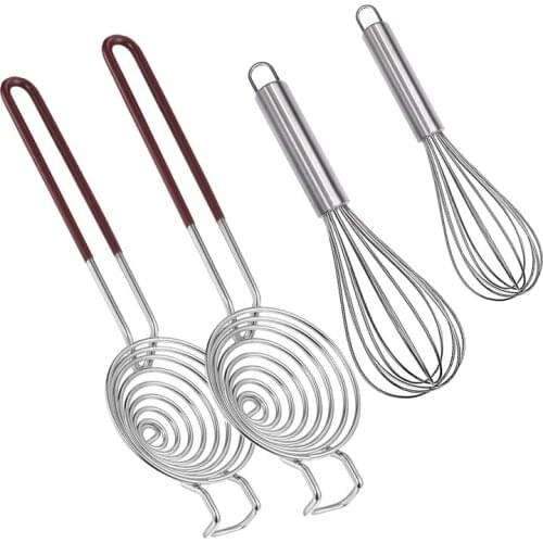 Stainless Steel Egg White Separator Whisk,Egg Yolk Separator,Long Handled Divider,for Cooking Baking and Stirring,4 Pcs