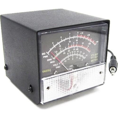 External S Meter SWR Power Meter Receive Emission Display Metal Case Cover for FT-857 FT-897